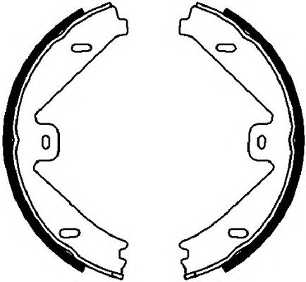 Тормозные колодки ручника FERODO FSB4026