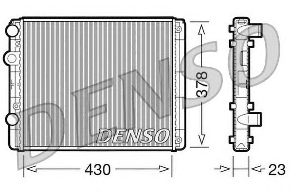 Радиатор, охлаждение двигателя DENSO DRM32030
