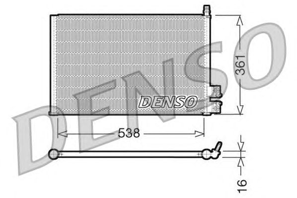 Радиатор кондиционера DENSO DCN10021