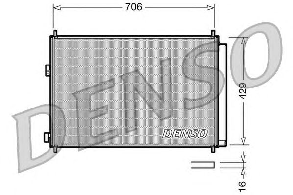 Радиатор кондиционера DENSO DCN50030