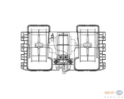Вентилятор салона HELLA 8EW 009 158-151
