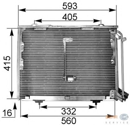 Радиатор кондиционера HELLA 8FC 351 036-014