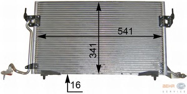 Радиатор кондиционера HELLA 8FC 351 036-401