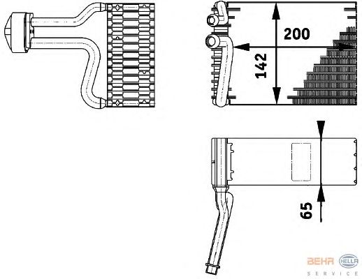 Испаритель кондиционера HELLA 8FV 351 211-751