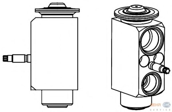 Расширительный клапан, кондиционер HELLA 8UW 351 234-551