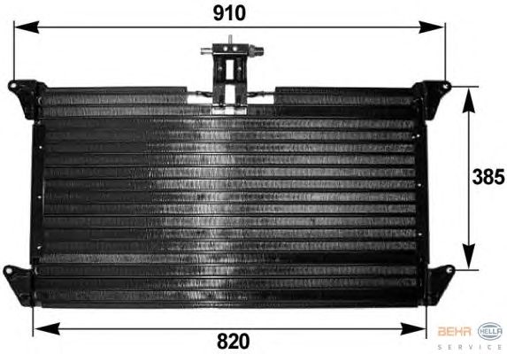 Радиатор кондиционера HELLA 8FC 351 300-181