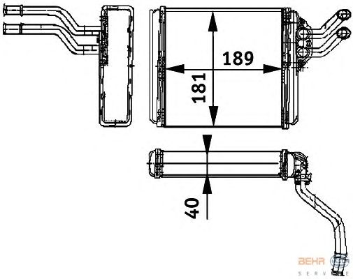 Радіатор опалення HELLA 8FH 351 311-411