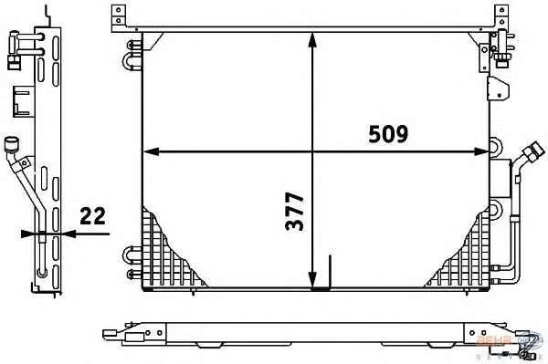 Радіатор кондиціонера HELLA 8FC 351 317-291