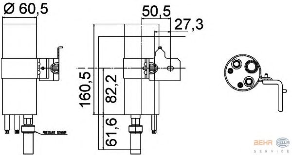 Осушитель кондиционера HELLA 8FT 351 335-251