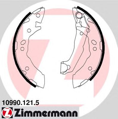 Тормозные колодки ZIMMERMANN 10990.121.5