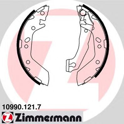 Тормозные колодки ZIMMERMANN 10990.121.7