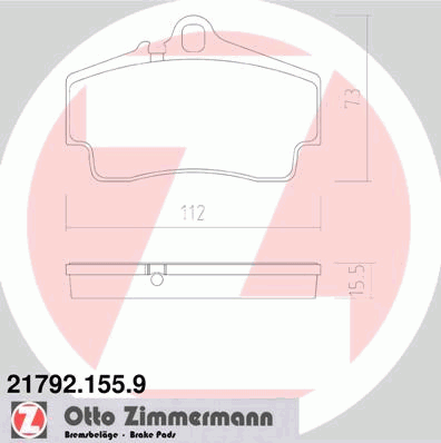 Тормозные колодки ZIMMERMANN 21792.155.9