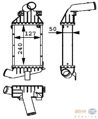 Интеркулер HELLA 8ML 376 723-121