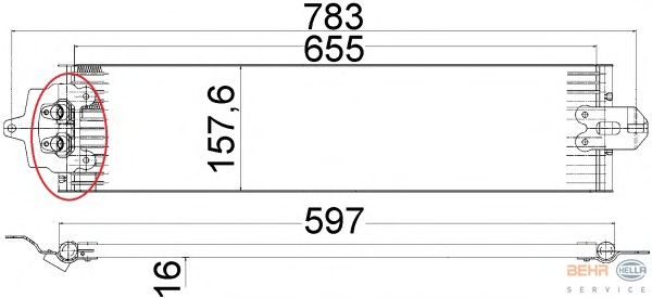 Масляный радиатор, автоматическая коробка передач HELLA 8MO 376 726-291