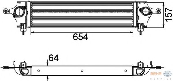 Интеркулер HELLA 8ML 376 746-611