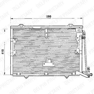 Радиатор кондиционера DELPHI TSP0225193
