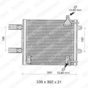 Радиатор кондиционера DELPHI TSP0225373