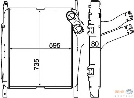 Интеркулер HELLA 8ML 376 758-161