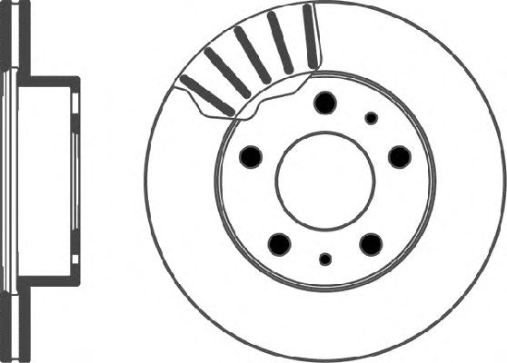 Тормозной диск HELLA 8DD 355 104-431 PRO