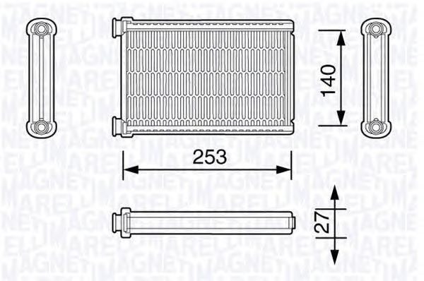 Радиатор отопителя MAGNETI MARELLI 350218331000