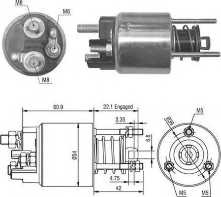 Втягивающее реле MAGNETI MARELLI 940113050016