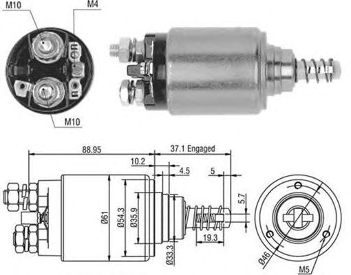 Втягивающее реле MAGNETI MARELLI 940113050402