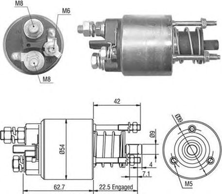 Втягивающее реле MAGNETI MARELLI 940113050491