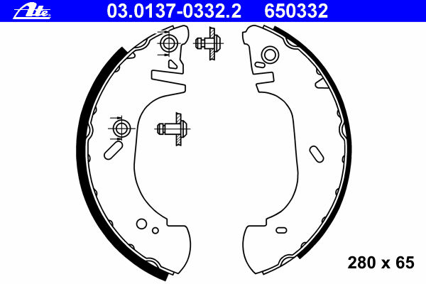 Тормозные колодки ATE 03.0137-0332.2