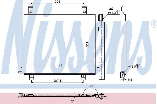 Радиатор кондиционера NISSENS 940254