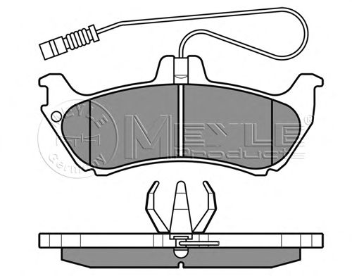 Тормозные колодки MEYLE 025 231 9017/W