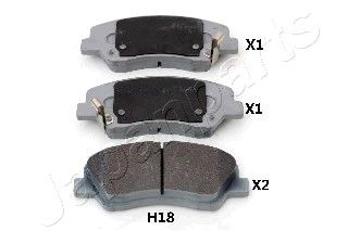 Тормозные колодки JAPANPARTS PA-H18AF