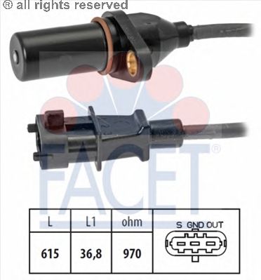 Датчик импульсов, маховик FACET 9.0569