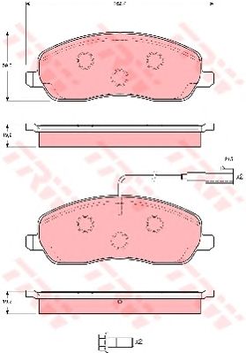 Тормозные колодки TRW GDB1627