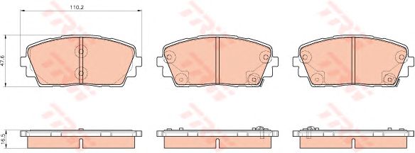Тормозные колодки TRW GDB3535