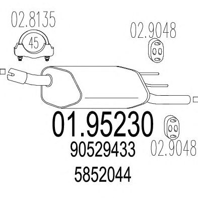 Глушитель MTS 01.95230