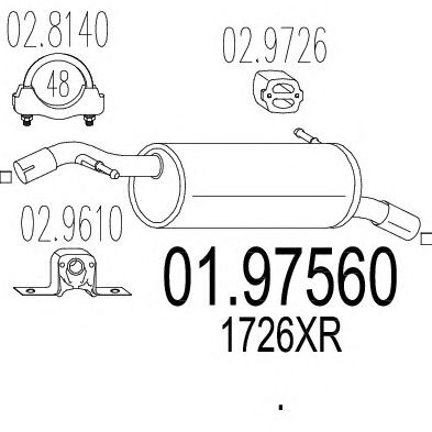 Глушитель MTS 01.97560