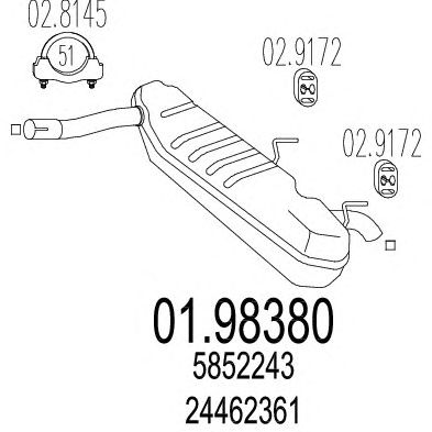 Глушитель MTS 01.98380