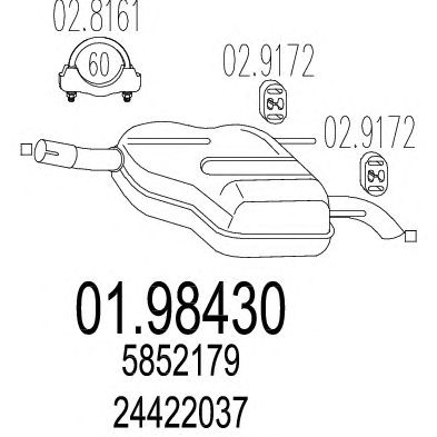 Глушитель MTS 01.98430