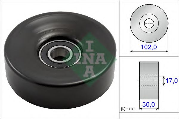 Натяжной ролик поликлинового ремня INA 531 0831 10