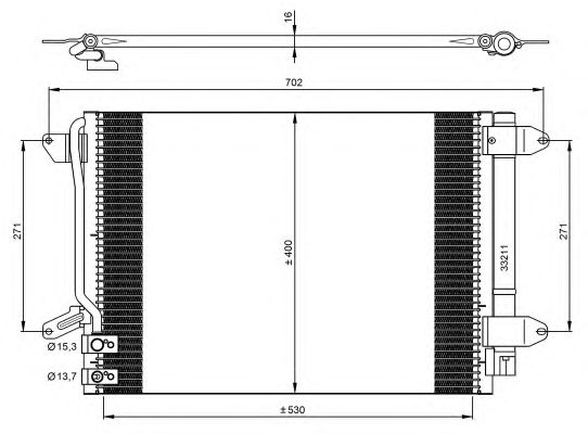 Радиатор кондиционера NRF 350028