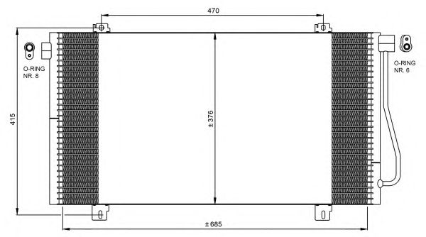 Радиатор кондиционера NRF 350030