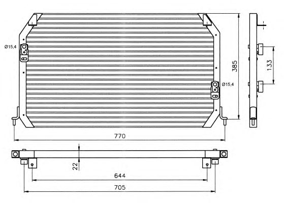 Радиатор кондиционера NRF 35203