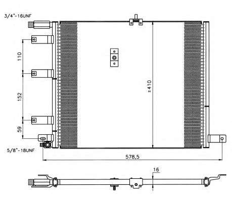 Радіатор кондиціонера NRF 35212