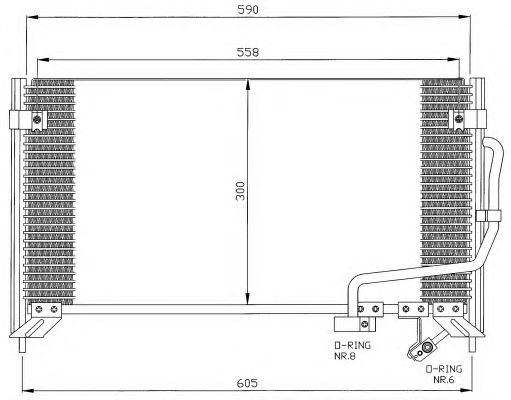 Радиатор кондиционера NRF 35320