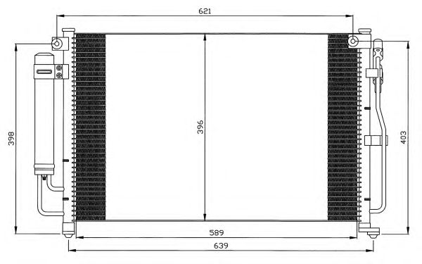 Радіатор кондиціонера NRF 35504