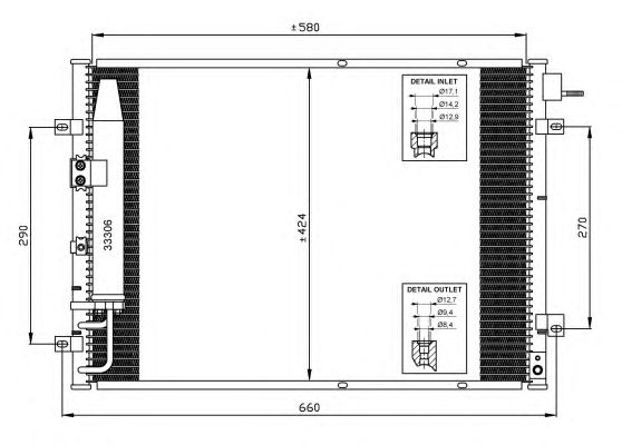 Радиатор кондиционера NRF 35515