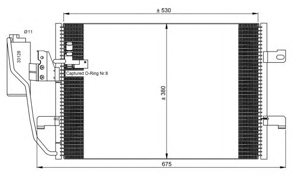 Радиатор кондиционера NRF 35527