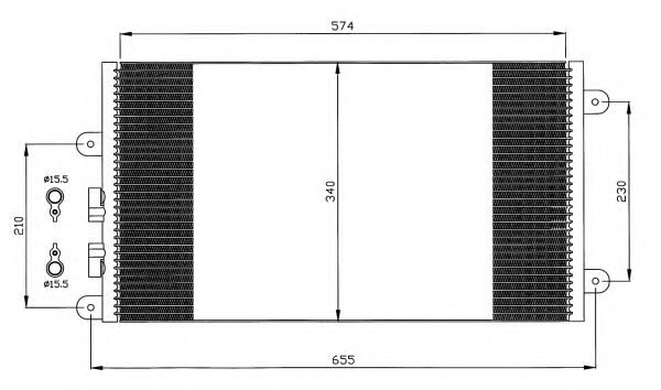 Радиатор кондиционера NRF 35532