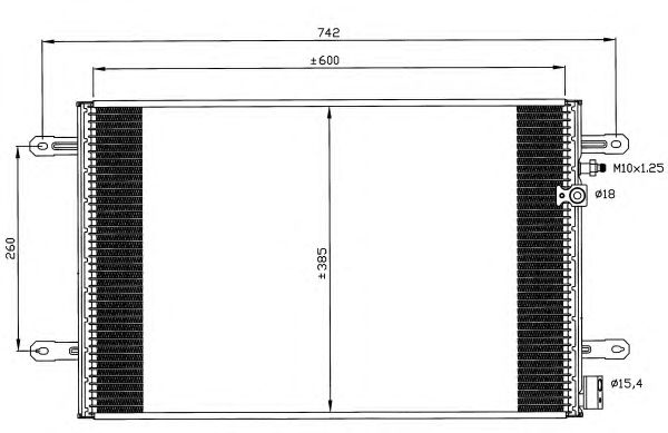 Радиатор кондиционера NRF 35605