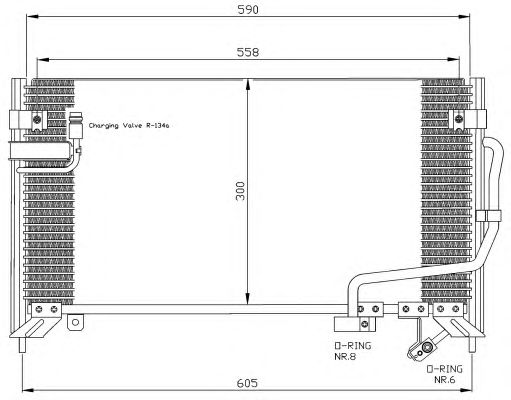 Радиатор кондиционера NRF 35650